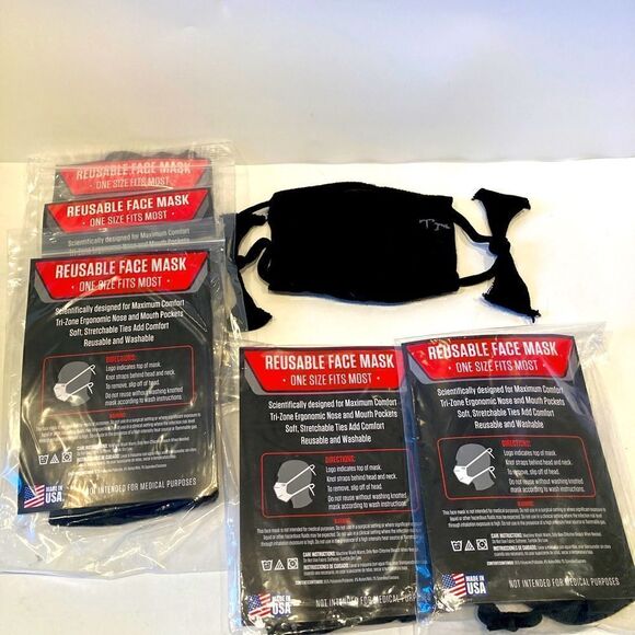 Nightingale Other - Nightingale reusable facemask Black unisex Lot of 5